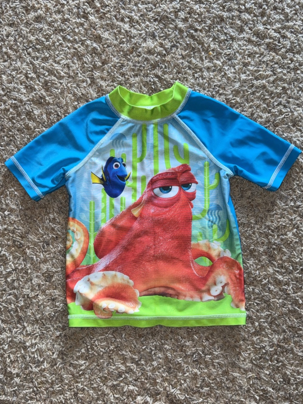 Disney Finding Dory Jumping Beans Rash Guard Swim Shirt 3T